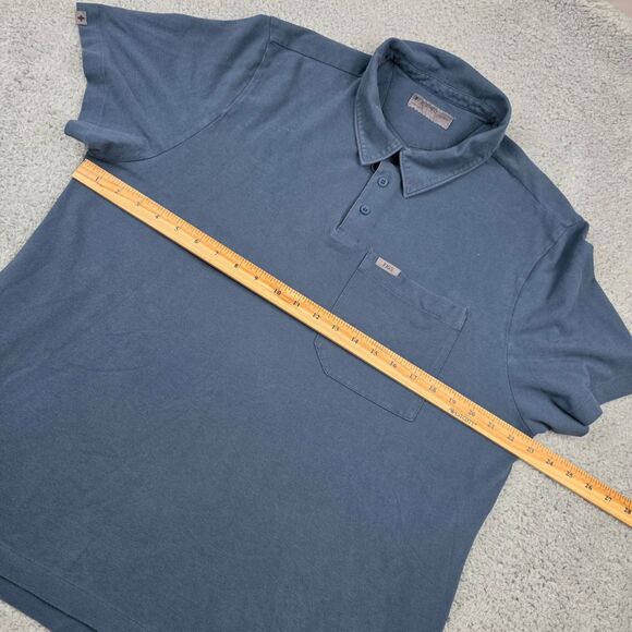 FIGS‎ Polo Shirt Mens Size XXL Blue-Gray Professional Pique Medical Workwear - Picture 6 of 7